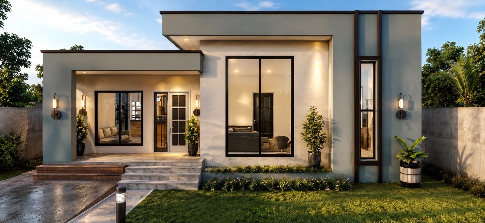 Front design rendering of the Kebbah Dixville residence