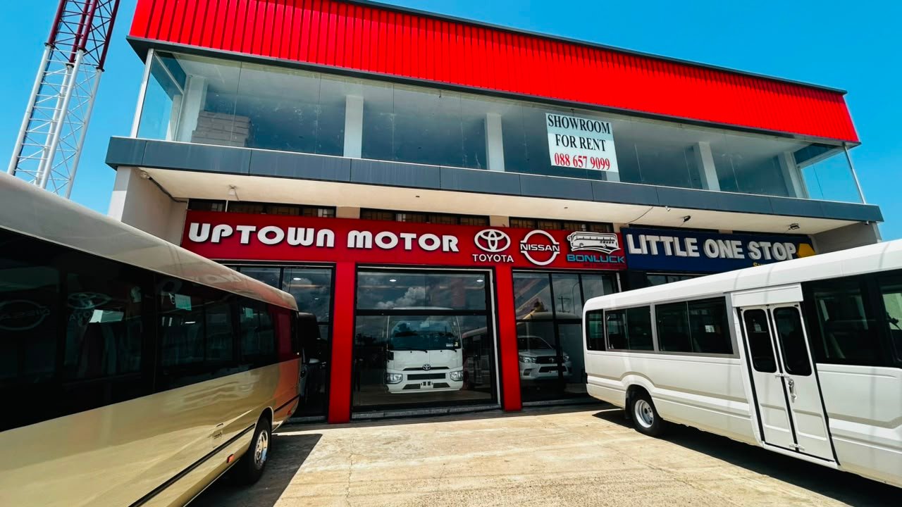 Uptown Motor showroom completed exterior