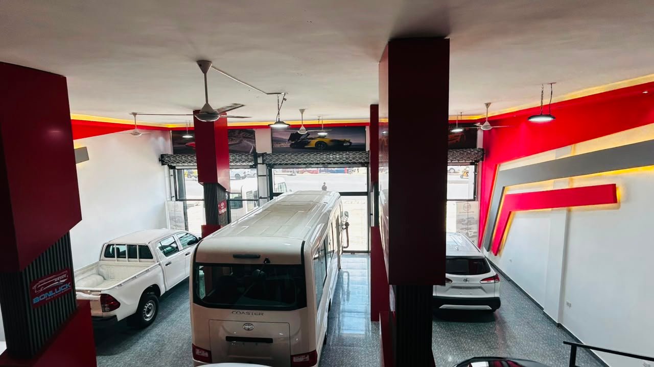 Uptown Motor showroom completed interior
